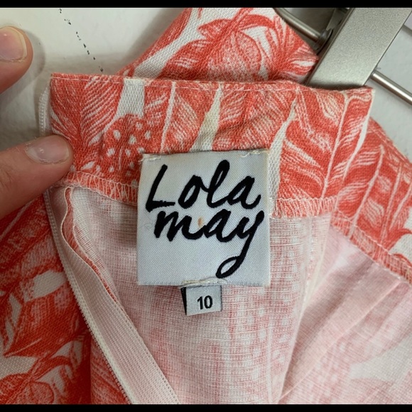 Lola May 2-Piece Feather Print Crop Top Skort Set - Picture 8 of 9